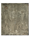 Relief de Ramsès II Isis - Horus provenant du petit temple d'Abydos
