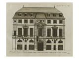 Planche 236 : Elévation de la façade principale  de l'hôtel de Beauvais   r