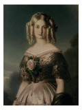 Portrait de Marie Caroline Auguste de Bourbon  duchesse d'Aumale (1822-1869)