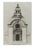 Planche 255 :  élévation du portrail de l'église de la Visitation Sainte-Marie bâtie par