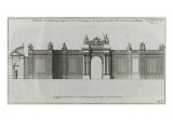 Planche 293 : élévation de l'entrée principale et du portail de l'hôtel de Soubise  à Paris