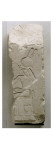 Relief fragmentaire : le dieu Montou trônant