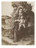 Photographie de la Madone à l'Enfant des Offices par Mantegna