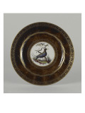Assiette à décor d'oiseau 
