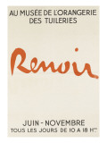 Poster: Renoir Musée De L'Orangerie in the Tuileries