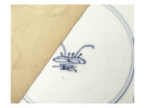 Assiette ; "décor aux asters"