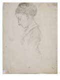 Portrait d'une femme de profil