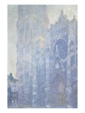 Cathédrale de Rouen Le portail et la tour Saint-Romain  effet du matin  harmonie blanche