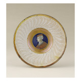 Assiette : homme en buste en médaillon