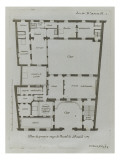 Planche 284 : Plan du premier étage de l'hôtel Amelot de Bisseuil
