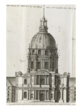 Planche 8 : Elévation géométrale du portail et du dôme des Invalides du côté de la campagne
