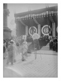 Le président Lebrun à Bordeaux pour la fête du vin  le 18 juin 1934