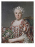 Portrait de Mme Denis  nièce de Voltaire