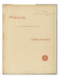 Prélude à "l'après-midi d'un faune" : Partition d'orchestre : page de couverture