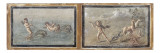 Peinture murale romaine : amours à la course et à la chasse