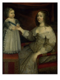 La reine Anne d'Autriche avec Louis XIV enfant alors Dauphin (avant 1643)