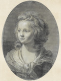 Portrait d'une jeune fille  les cheveux bouclés
