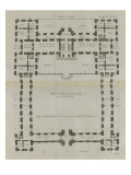 Planche 182 : Plan du rez-de-chaussée du palais du Luxembourg