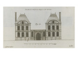 Planche 257 (2) :  élévation de la façade côté rue de l'Hôtel de Sully cons