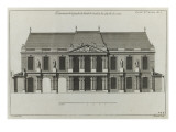 Planche 294 : élévation de la façade sur la cour d'entrée de l'hôtel de Soubise  à Paris