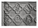 Portail de de la façade de la cathédrale d'Amiens Registre sculpté: les signes du zodiaque