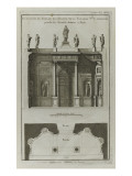 Planche 282 :  élévation du portail de l'égilise du couvent de la Culture Sainte-Catherine