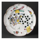 Assiette aux cartes à jouer