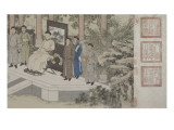 Qazaq présentant len tribut leurs chevaux à l'empereur Qianlong