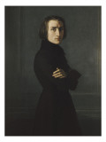 Portrait de Franz Liszt (1811-1886) compositeur et pianiste hongrois