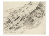 Collines rocheuses en bord de mer