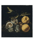 Nature morte aux huîtres et aux coings