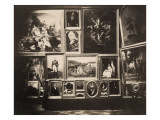 Salon de 1852  Grand Salon mur nord (au centre : "Les demoiselles de village" de Gustave Courbet)