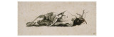 Etude d'homme nu couché et vu de dos ; première pensée pour un damné de la " Barque de Dante"