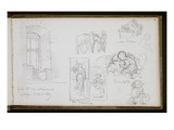 Carnet de croquis : études faites à Rustefan le 23 Avril 1869