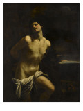 Saint Sébastien martyr dans un paysage