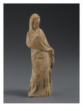 Statuette de femme debout et drapée