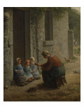 La Becqu ou Paysanne donnant anger es enfants