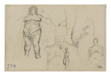 Etudes d'une femme ob (femme hydropique )