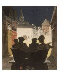 L'arrivée dans le village la nuit