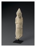 Statuette : homme tenant un tambourin