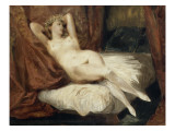 Etude de femme nue  couchée sur un divan  dit la femme aux bas blancs