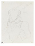 Etude de costume de femme (XVè siècle)