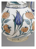Petite aiguière aux oeillets et tulipes