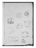 Etude d'une céramique  de bretonnes  de motifs décoratifs et de moutons
