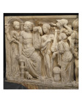 Cuve de sarcophage : épisodes de la vie d'Achille Face principale : Achille chez le roi Lycomède
