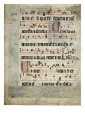 Feuillet d'antiphonaire : Annonciation