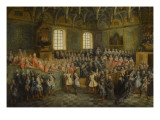 Le Lit de Justice tenu au Parlement à la majorité de Louis XV (22 février 1723)