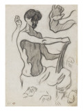 L'artiste dessinant et études de mains
