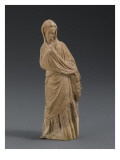 Statuette de femme debout et drapée