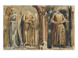 Etude d'après le monument  du comte de Pembroke à l'abbaye de Westminster